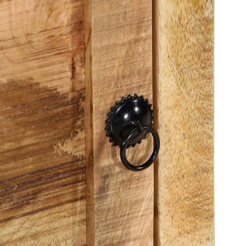 Table de chevet 40x32x46 cm bois de manguier massif brut - XIOS