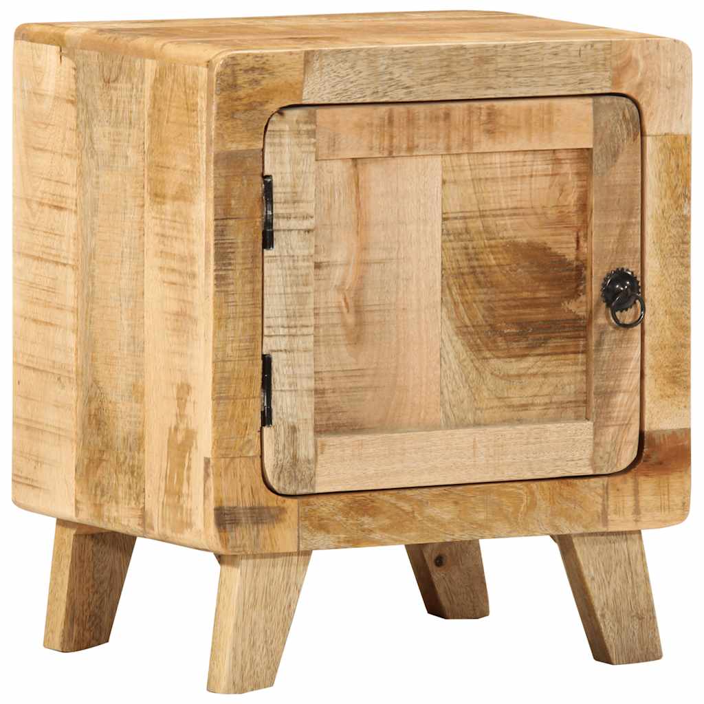 Table de chevet 2 pcs 40x32x46 cm bois massif de manguier brut - XIOS