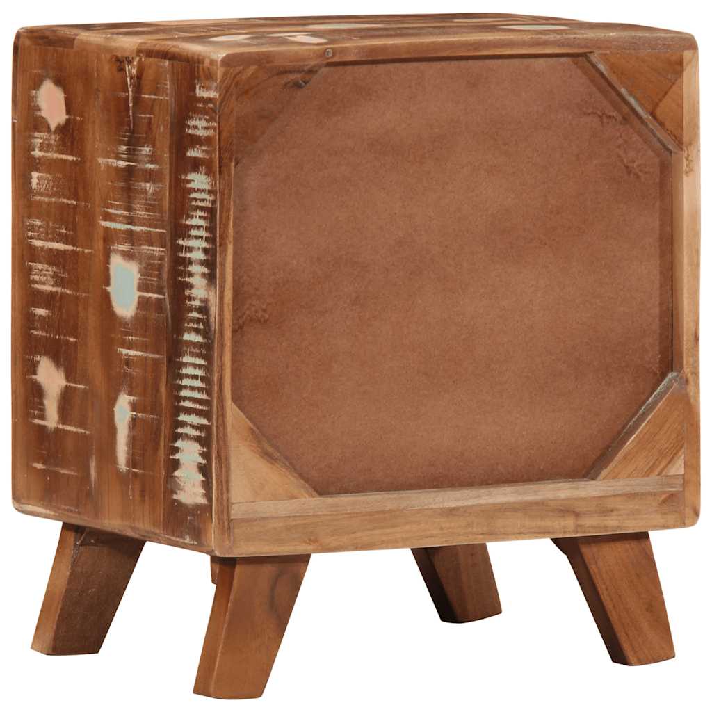 Table de chevet 40x32x46 cm bois massif de récupération - XIOS