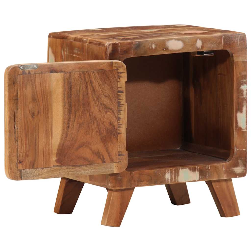 Table de chevet 40x32x46 cm bois massif de récupération - XIOS