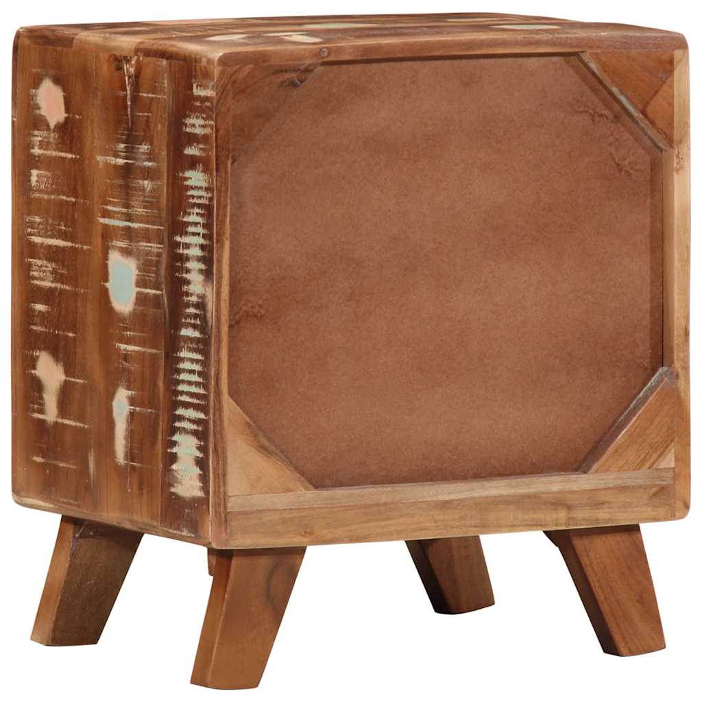 Table de chevet 2 pcs 40x32x46 cm bois massif de récupération - XIOS