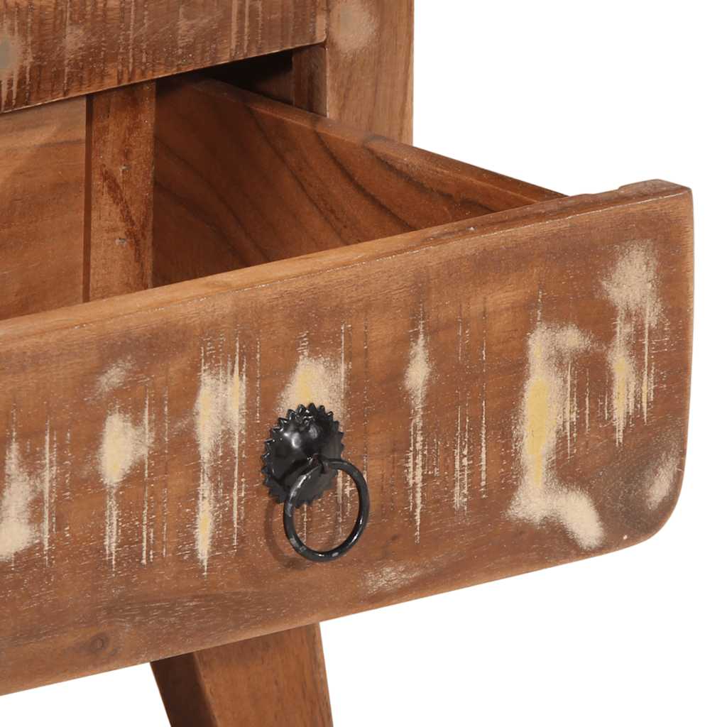 Table de chevet 40x32x46 cm bois massif de récupération - XIOS