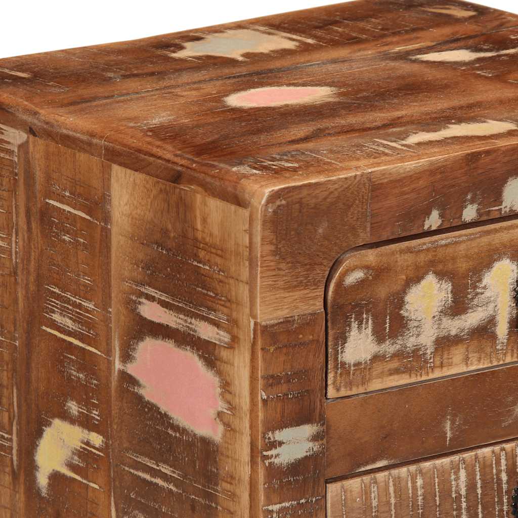 Table de chevet 37x32x50 cm bois massif de récupération - XIOS