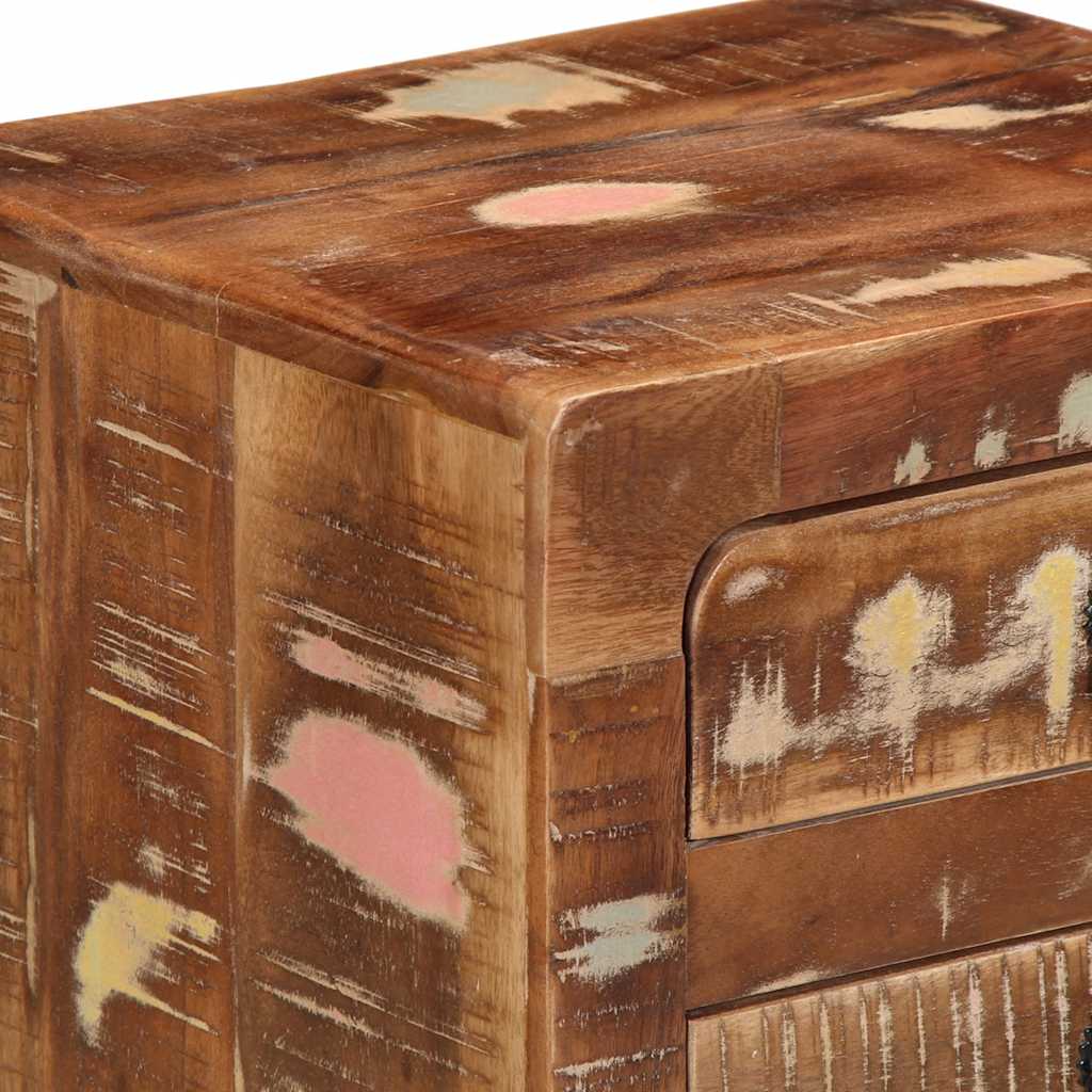 Table de chevet 2 pcs 37x32x50 cm bois massif de récupération - XIOS