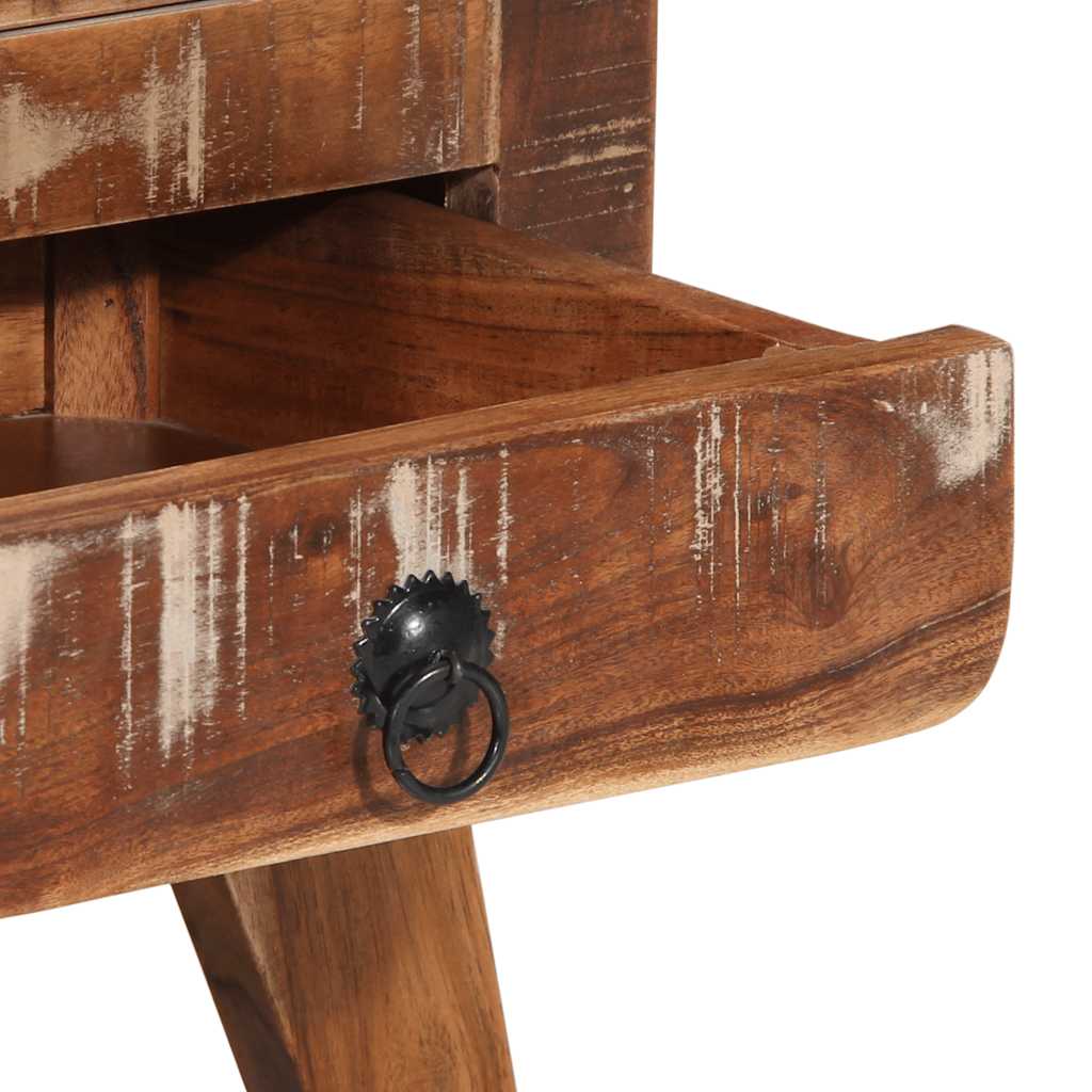 Table de chevet 2 pcs 37x32x50 cm bois massif de récupération - XIOS