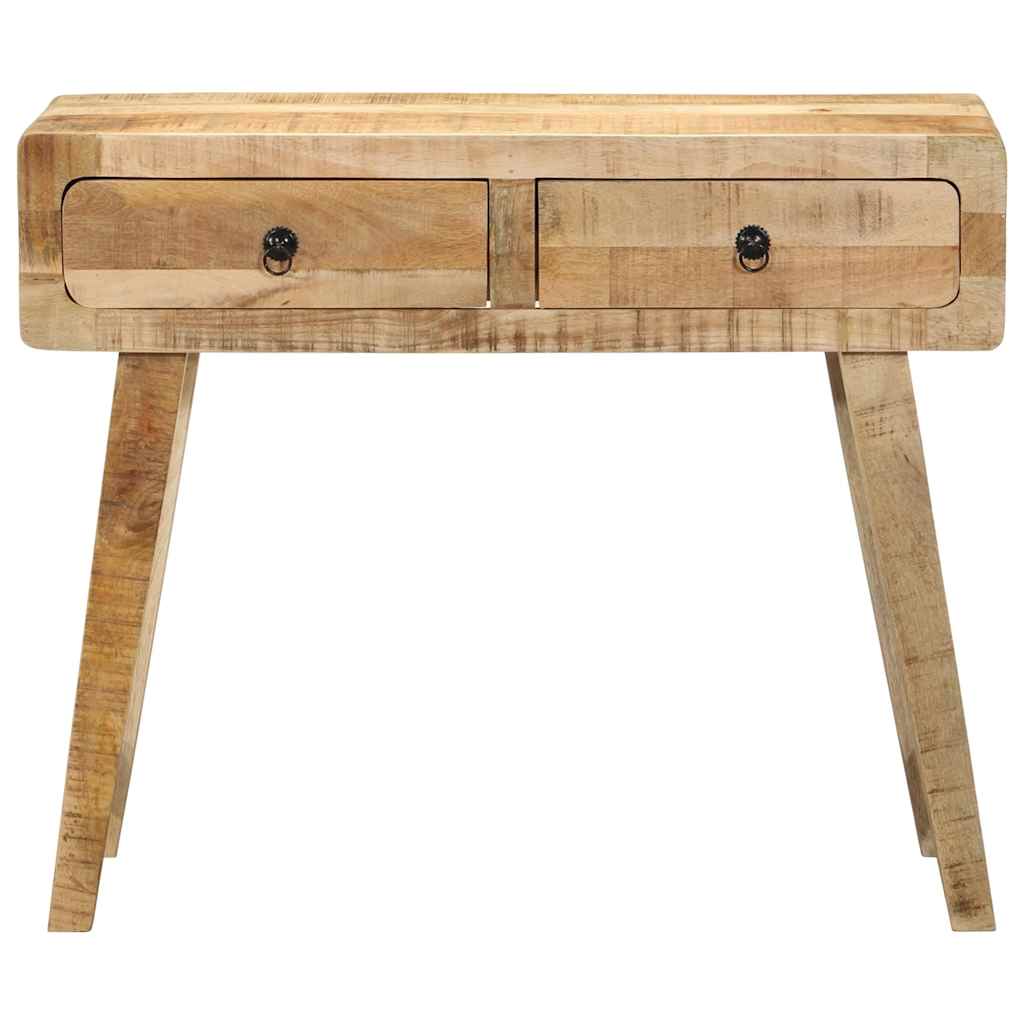 Table console 90x32x75 cm bois massif de manguier brut - XIOS