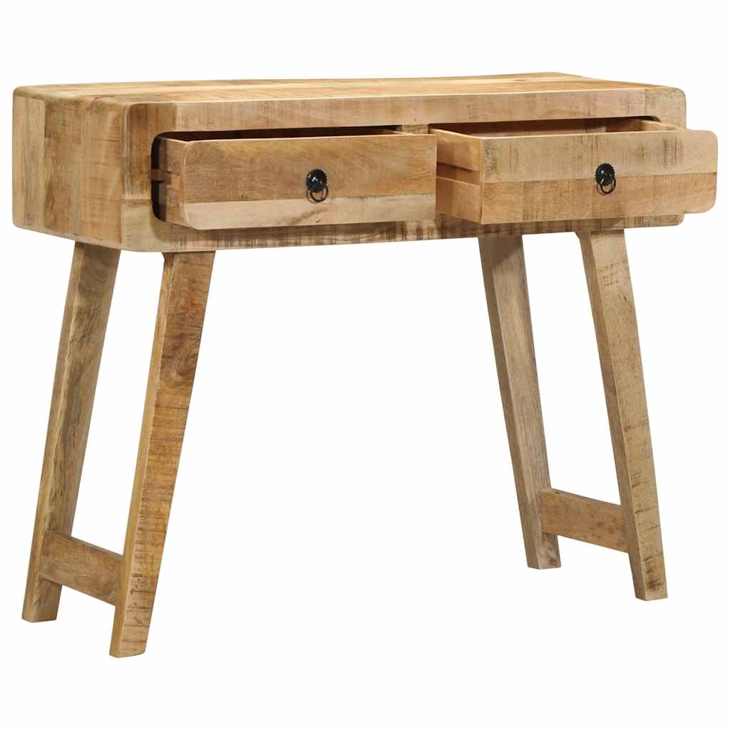 Table console 90x32x75 cm bois massif de manguier brut - XIOS