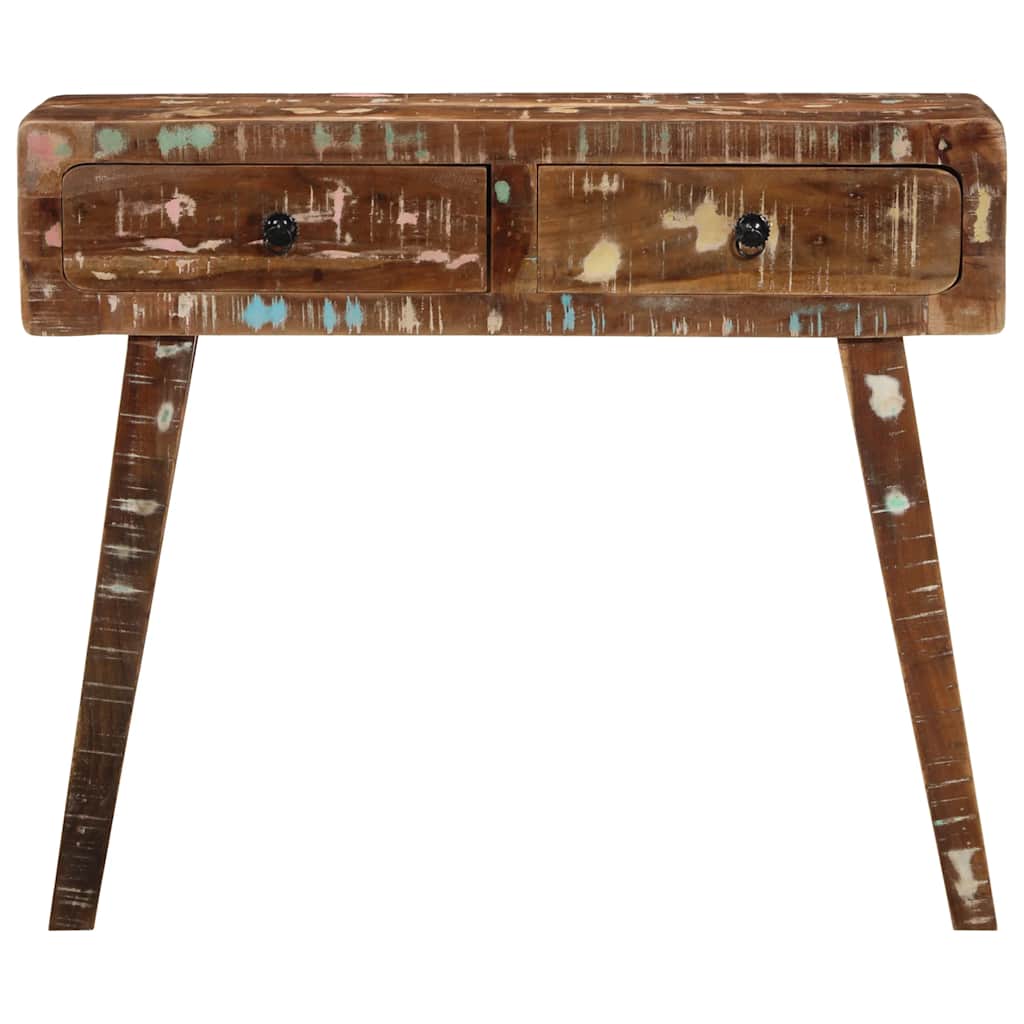 Table console 90x32x75 cm bois massif de récupération - XIOS