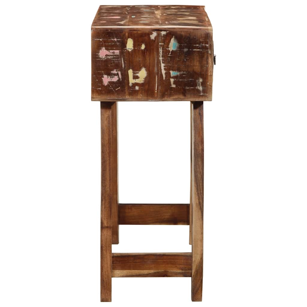 Table console 90x32x75 cm bois massif de récupération - XIOS