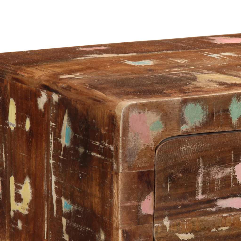 Table console 90x32x75 cm bois massif de récupération - XIOS