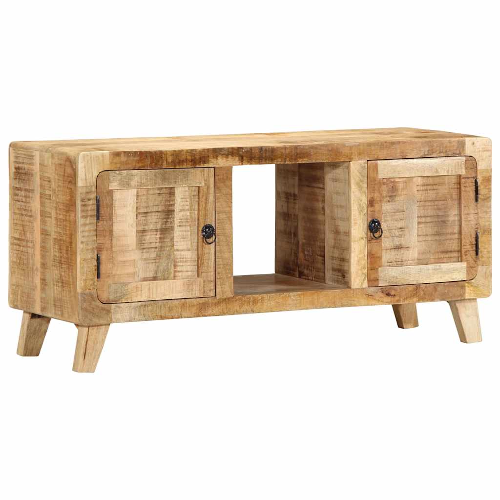 Meuble TV 105x46x32 cm bois massif de manguier brut - XIOS