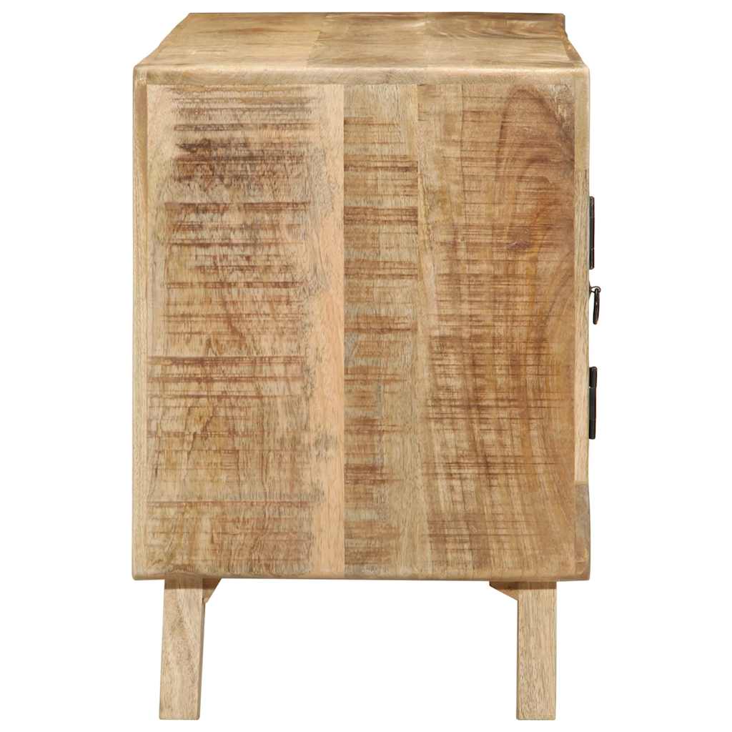 Meuble TV 105x46x32 cm bois massif de manguier brut - XIOS