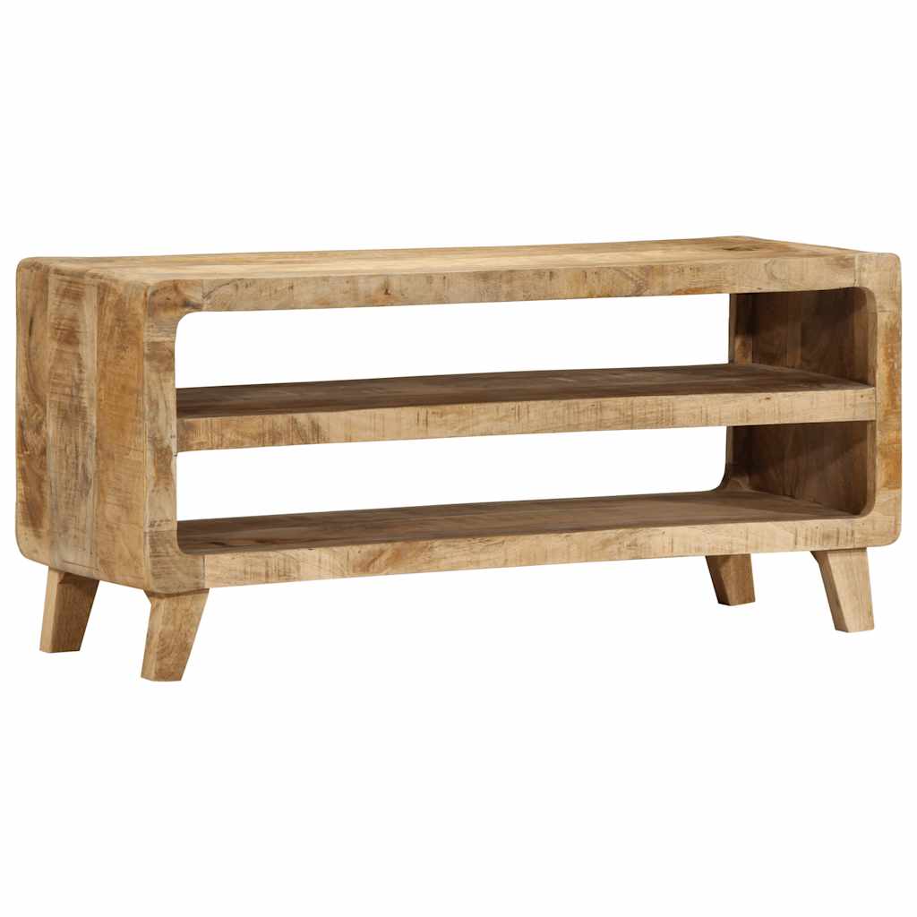 Meuble TV 105x46x32 cm bois massif de manguier brut - XIOS