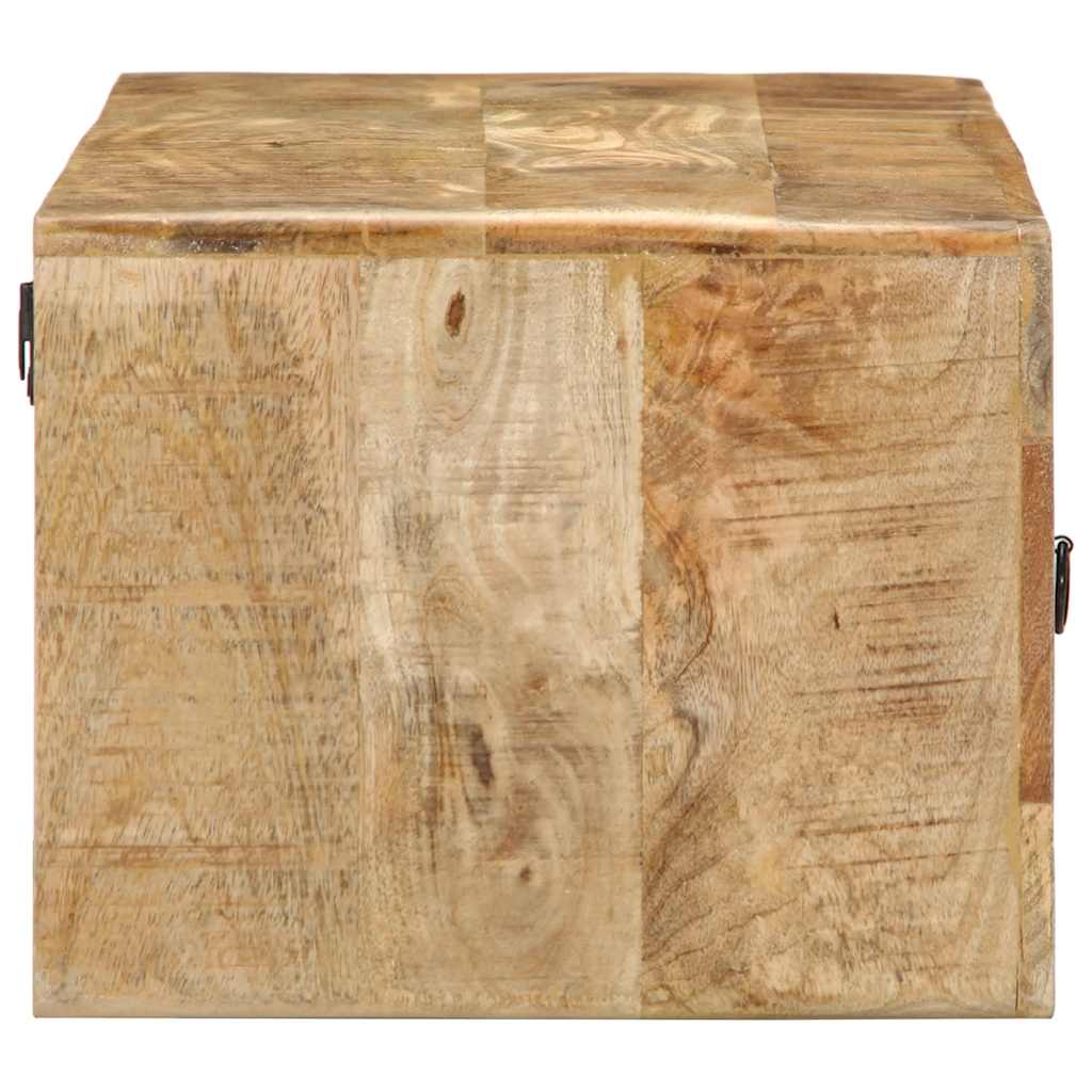 Meuble TV mural 100x32x25 cm bois massif manguier brut - XIOS