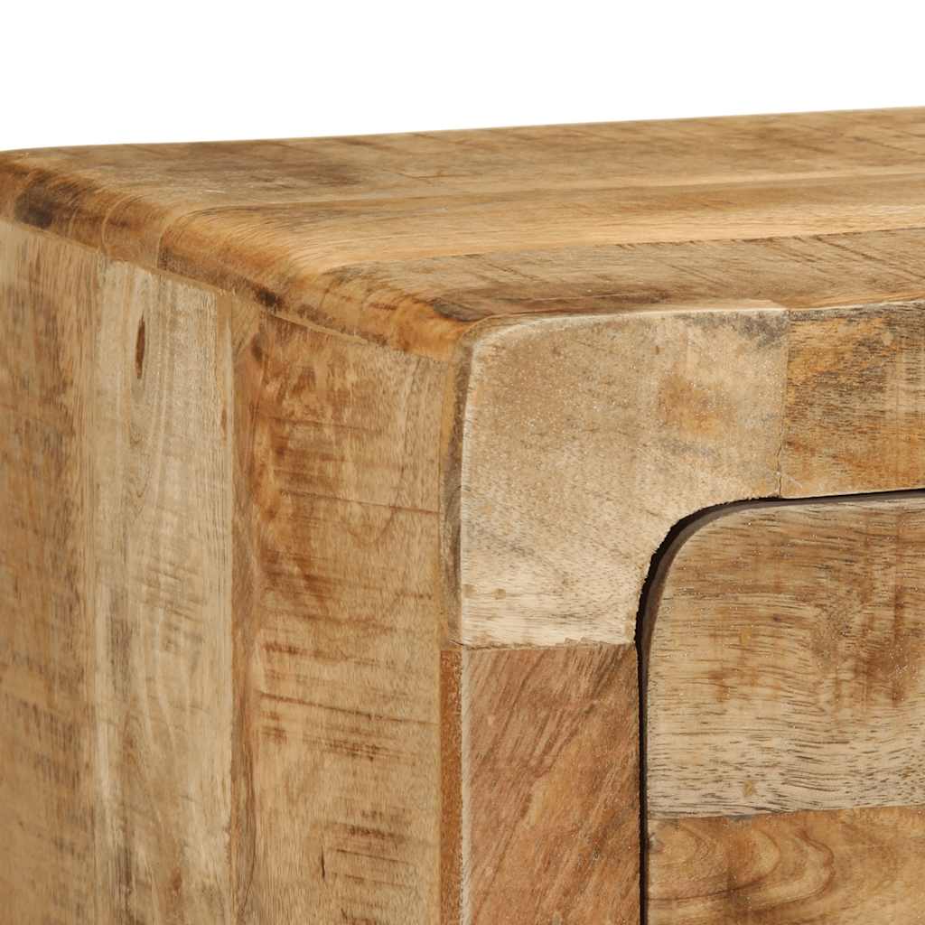 Meuble TV mural 100x32x25 cm bois massif manguier brut - XIOS