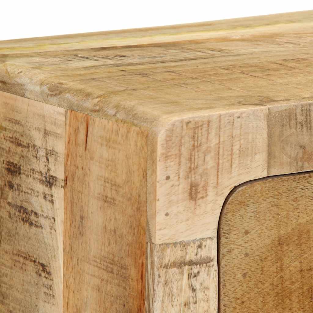 Meuble TV mural 100x32x25 cm bois massif manguier brut - XIOS