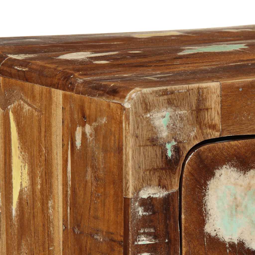 Meuble TV mural 100x32x25 cm bois massif de récupération - XIOS