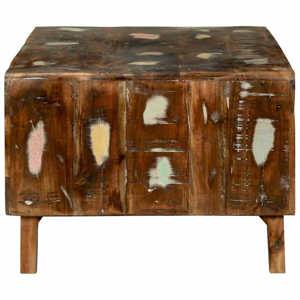 Table basse 90 x 50 x 35 cm bois de récupération massif - XIOS