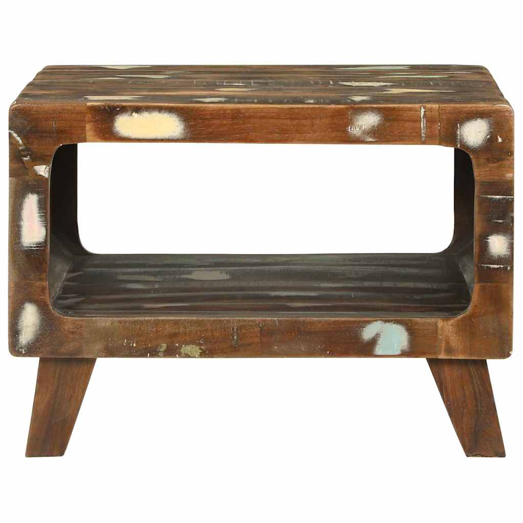 Table basse 50 x 50 x 35 cm bois de récupération massif - XIOS