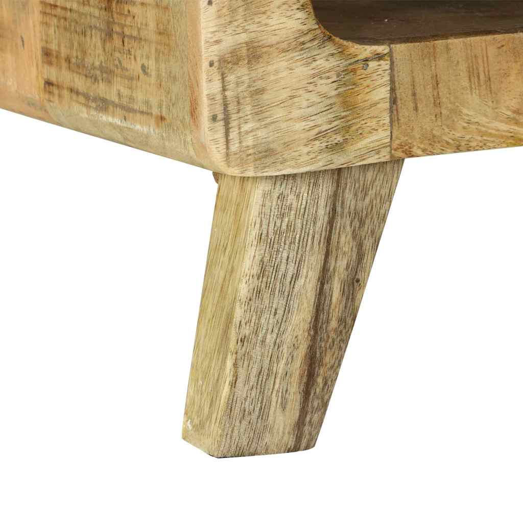 Table basse Marron 90 x 50 x 35 cm Bois de manguier brut massif - XIOS