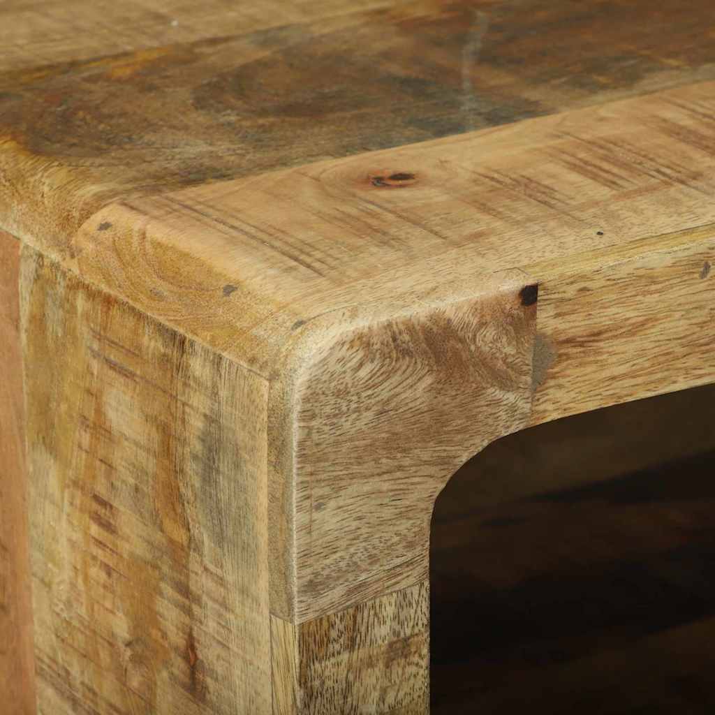 Table basse Marron 90 x 50 x 35 cm Bois de manguier brut massif - XIOS