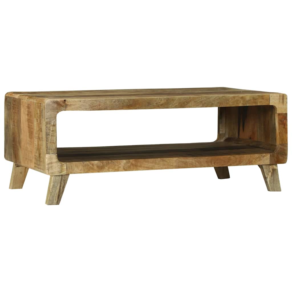Table basse Marron 90 x 50 x 35 cm Bois de manguier brut massif - XIOS