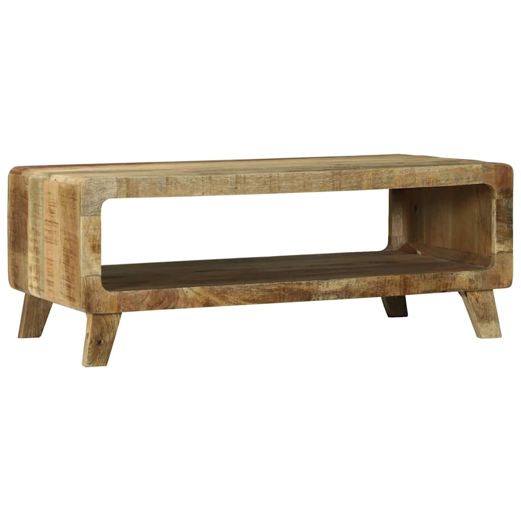 Table basse Marron 90 x 50 x 35 cm Bois de manguier brut massif - XIOS