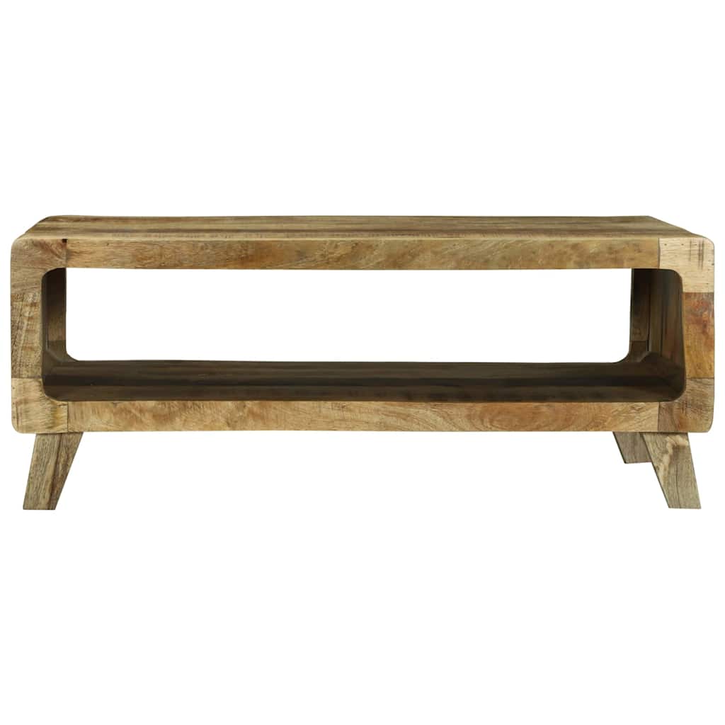 Table basse Marron 90 x 50 x 35 cm Bois de manguier brut massif - XIOS