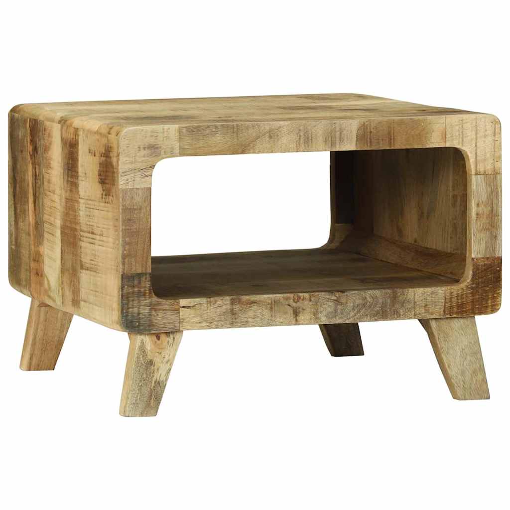 Table basse Marron 50 x 50 x 35 cm Bois de manguier brut massif - XIOS