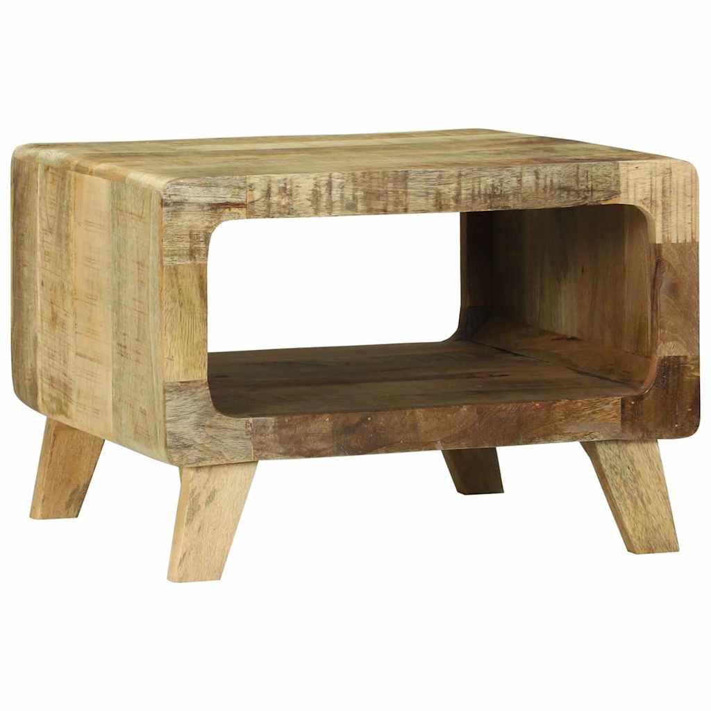 Table basse Marron 50 x 50 x 35 cm Bois de manguier brut massif - XIOS