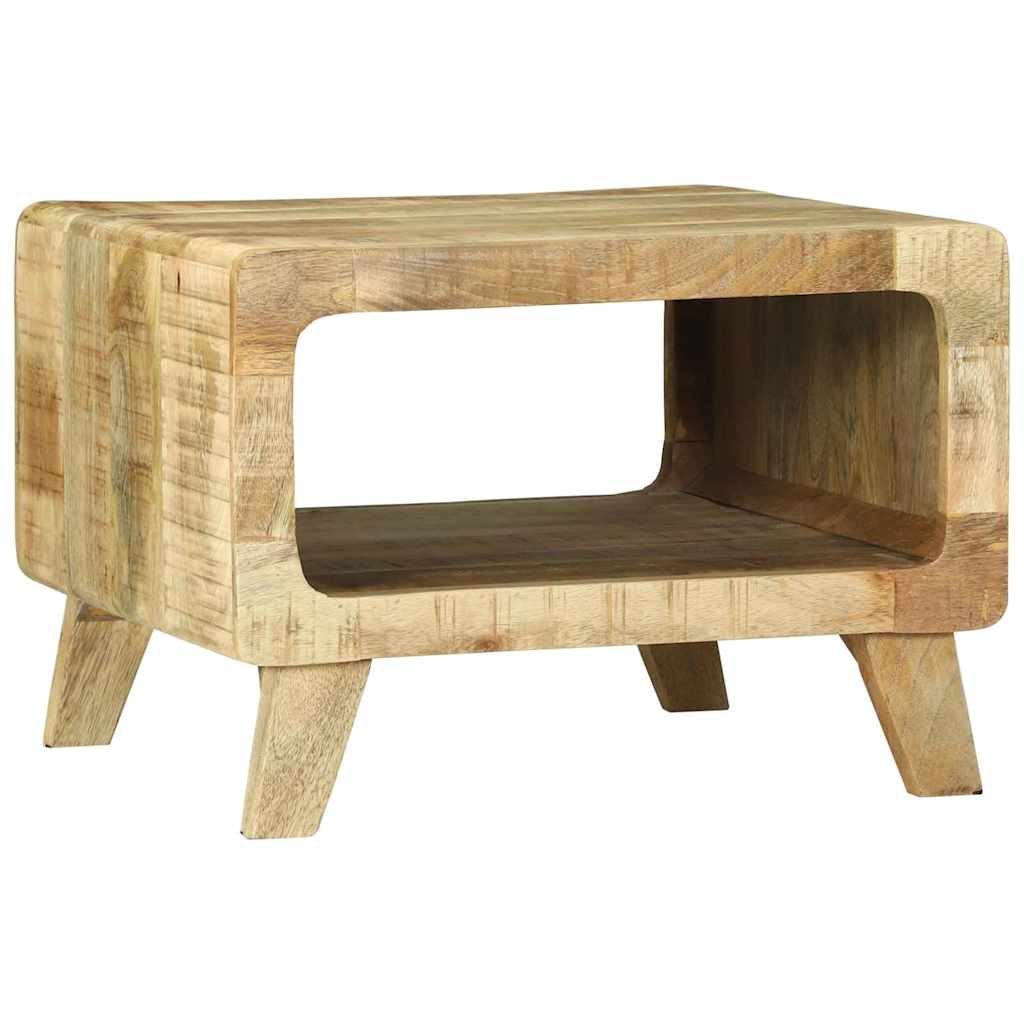 Table basse Marron 50 x 50 x 35 cm Bois de manguier brut massif - XIOS