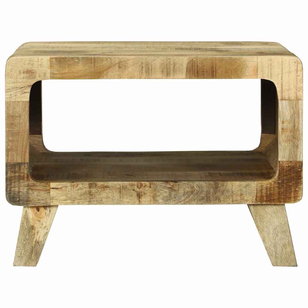Table basse Marron 50 x 50 x 35 cm Bois de manguier brut massif - XIOS