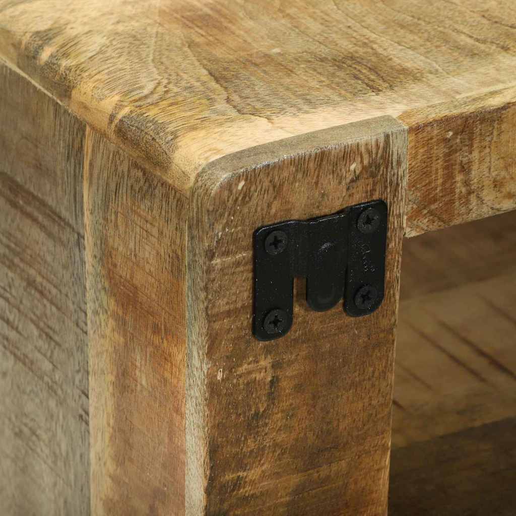 Meuble TV avec Rangement 3 pcs Marron Bois de manguier massif - XIOS