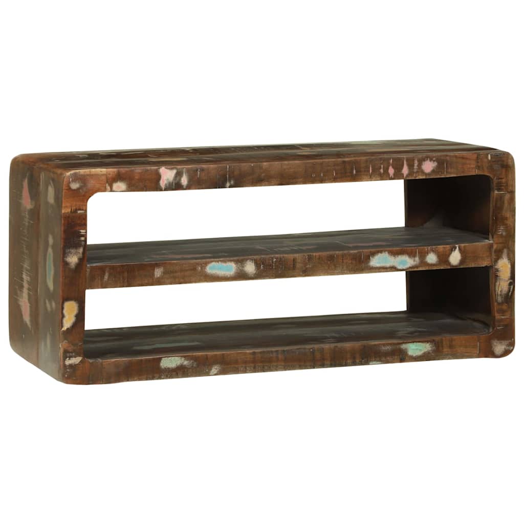 Meuble TV 80 x 32 x 36 cm Bois massif de récupération - XIOS