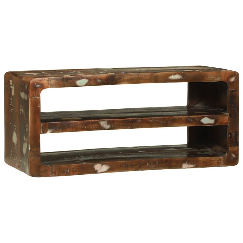 Meuble TV 80 x 32 x 36 cm Bois massif de récupération - XIOS