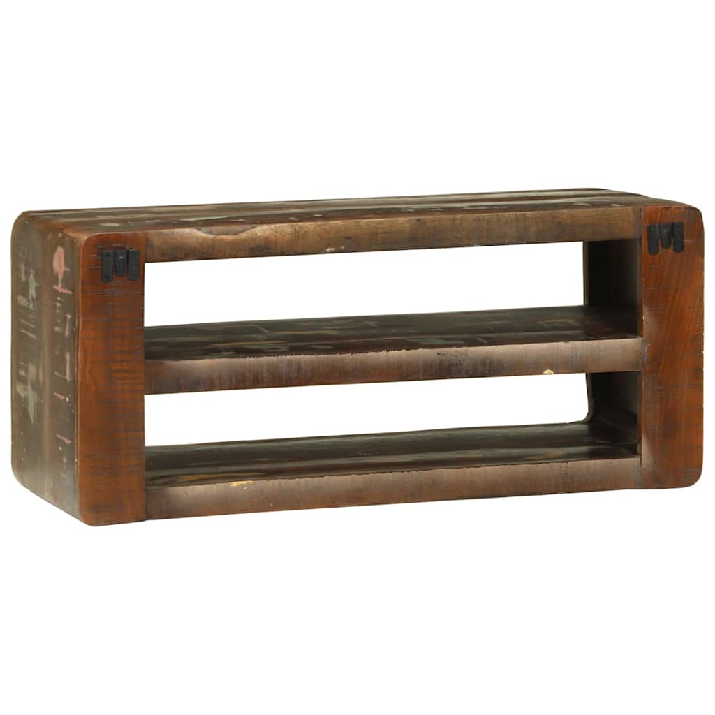 Meuble TV 80 x 32 x 36 cm Bois massif de récupération - XIOS