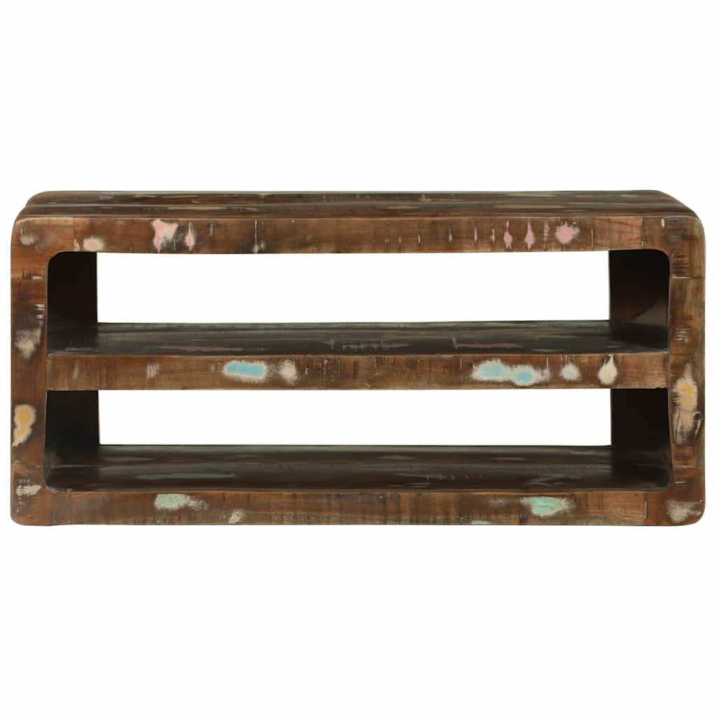 Meuble TV 80 x 32 x 36 cm Bois massif de récupération - XIOS