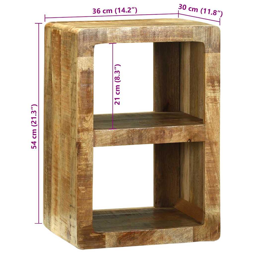 Meuble TV Marron 36 x 30 x 54 cm Bois de manguier massif - XIOS