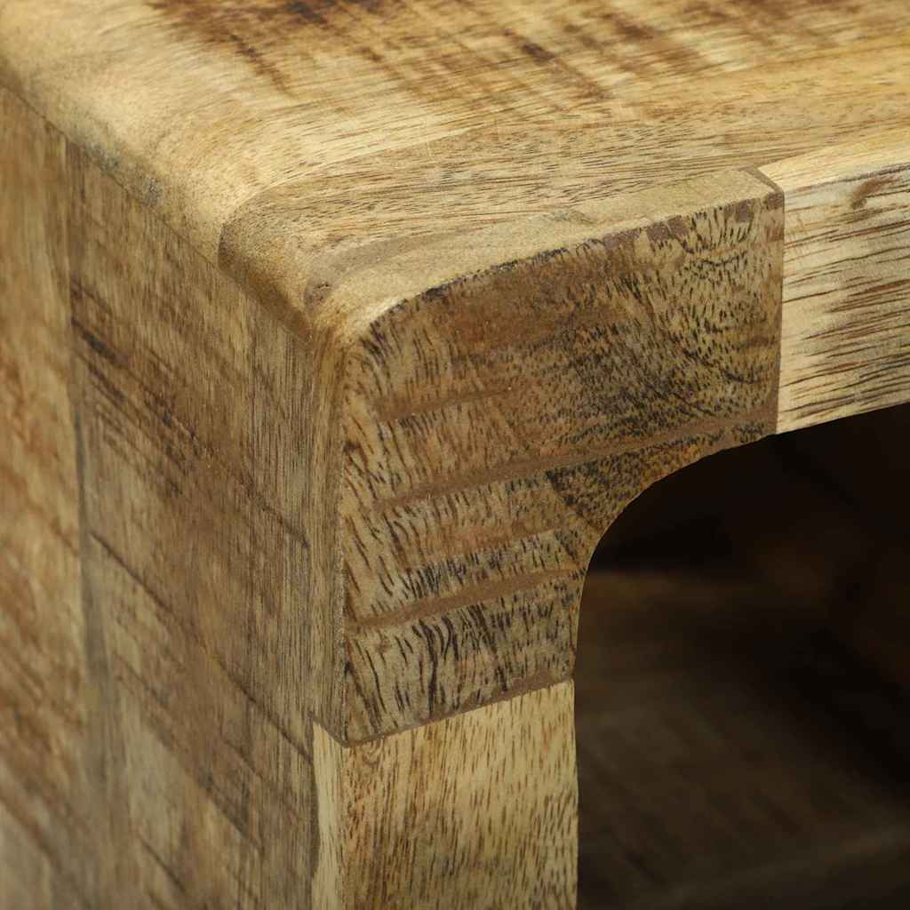 Meuble TV 2 pcs Marron Bois de manguier brut massif - XIOS