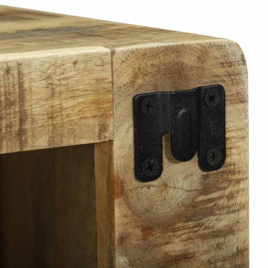 Meuble TV 2 pcs Marron Bois de manguier brut massif - XIOS