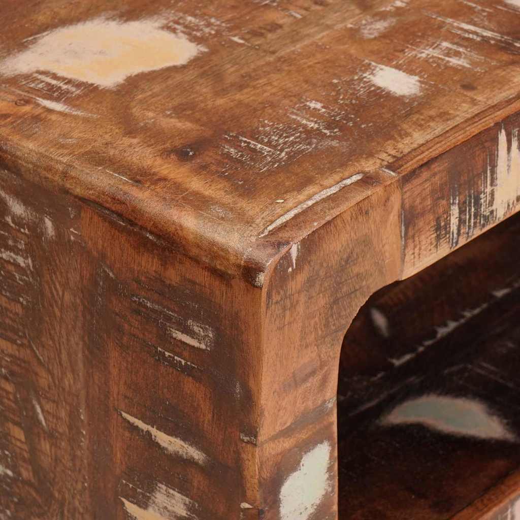 Table d'appoint Marron 40 x 32 x 46 cm Bois Recyclé Solide - XIOS