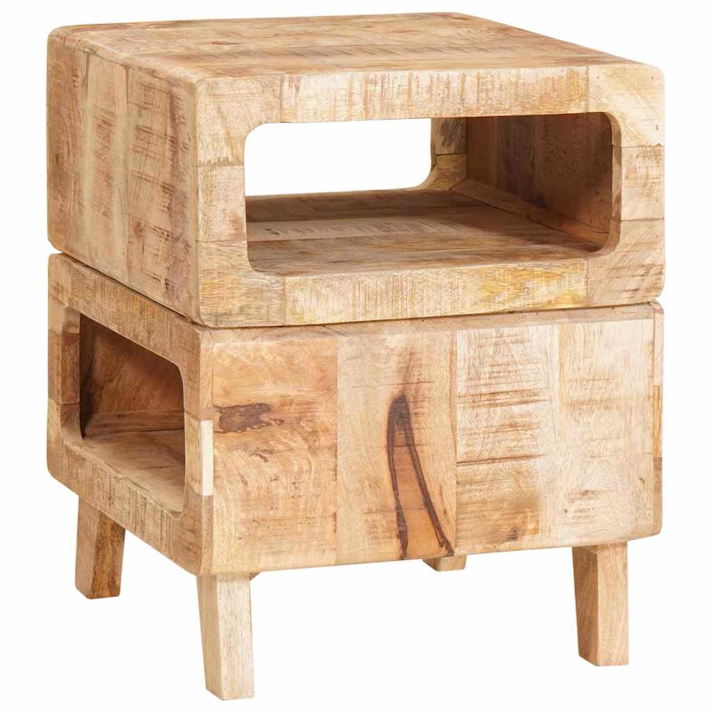 Tables d'appoint Marron 40 x 40 x 49 cm bois de manguier massif - XIOS