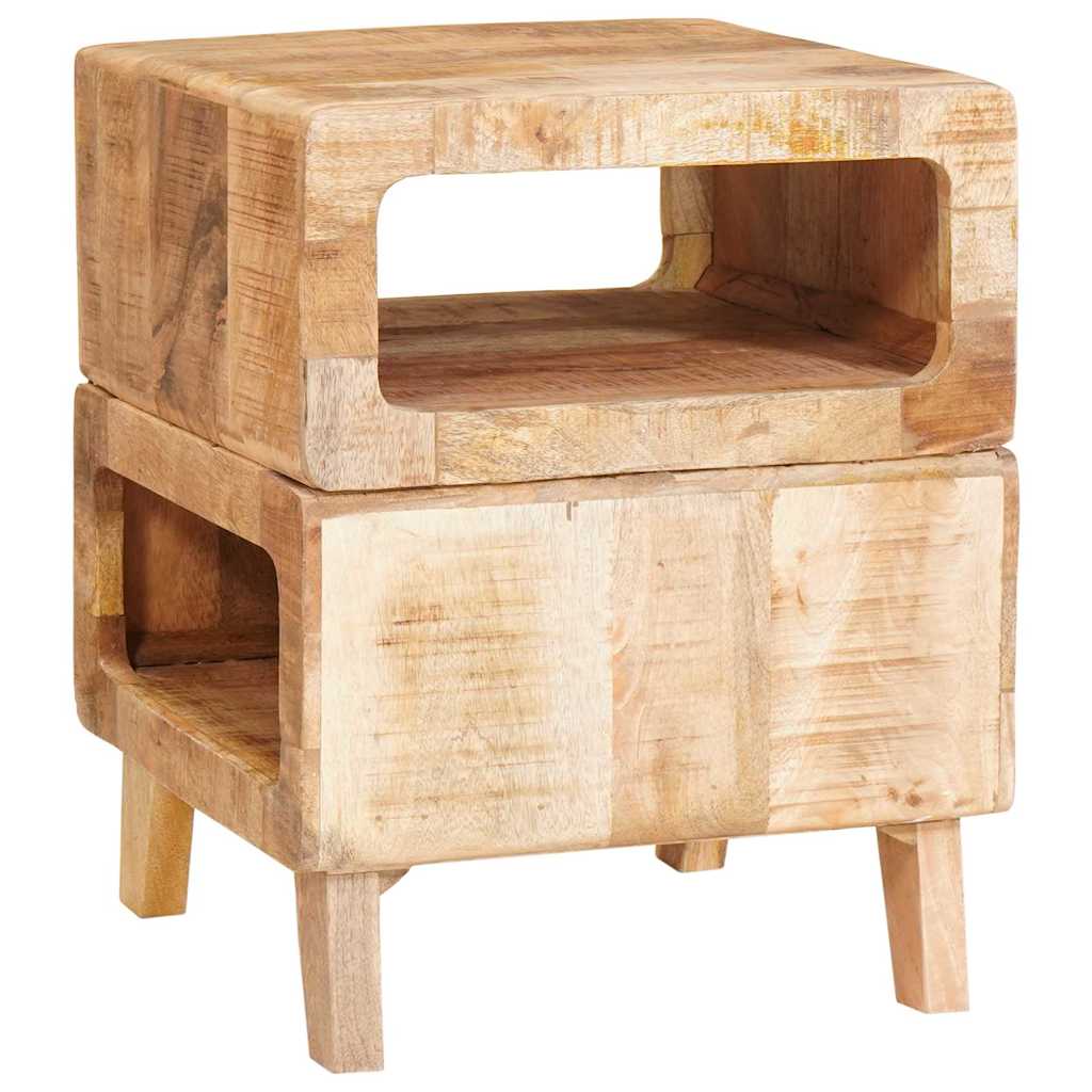 Tables d'appoint Marron 40 x 40 x 49 cm bois de manguier massif - XIOS