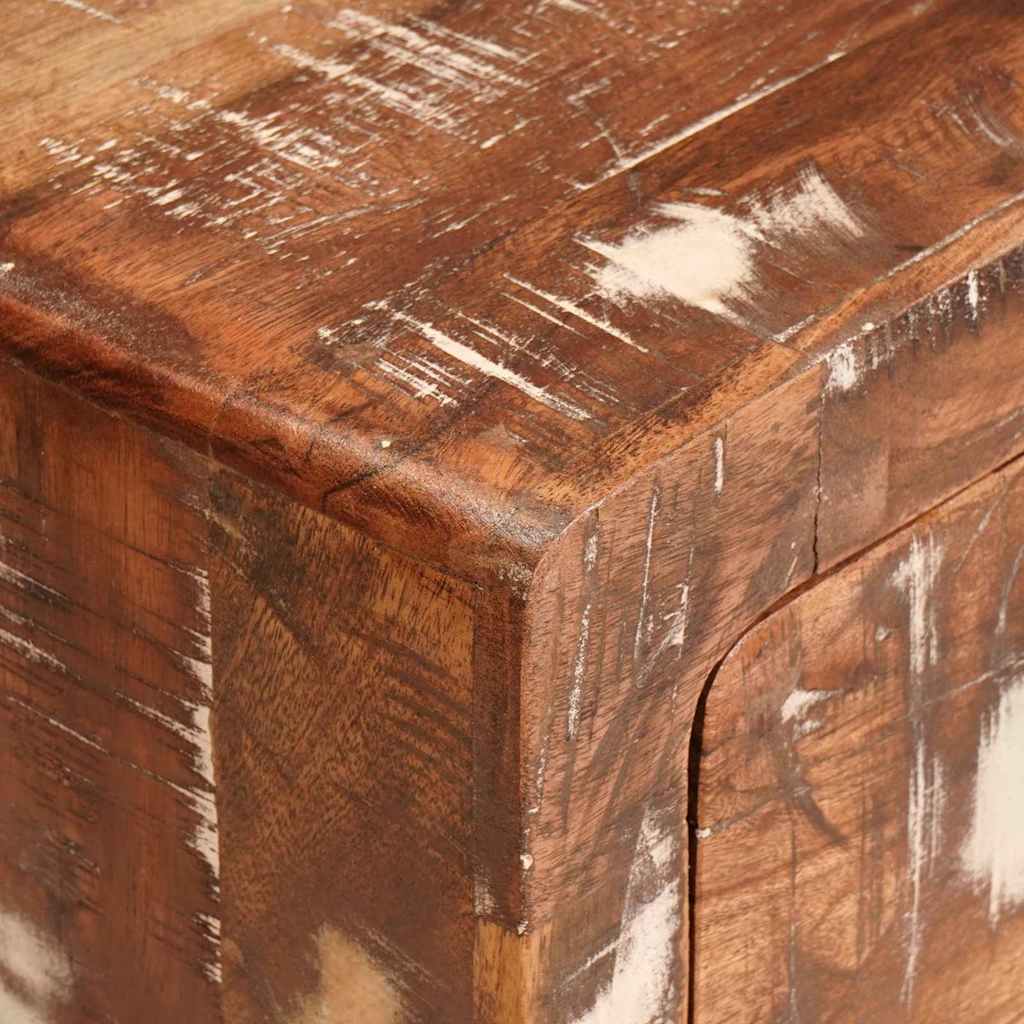 Table d'appoint Marron 40 x 32 x 46 cm Bois Recyclé Solide - XIOS