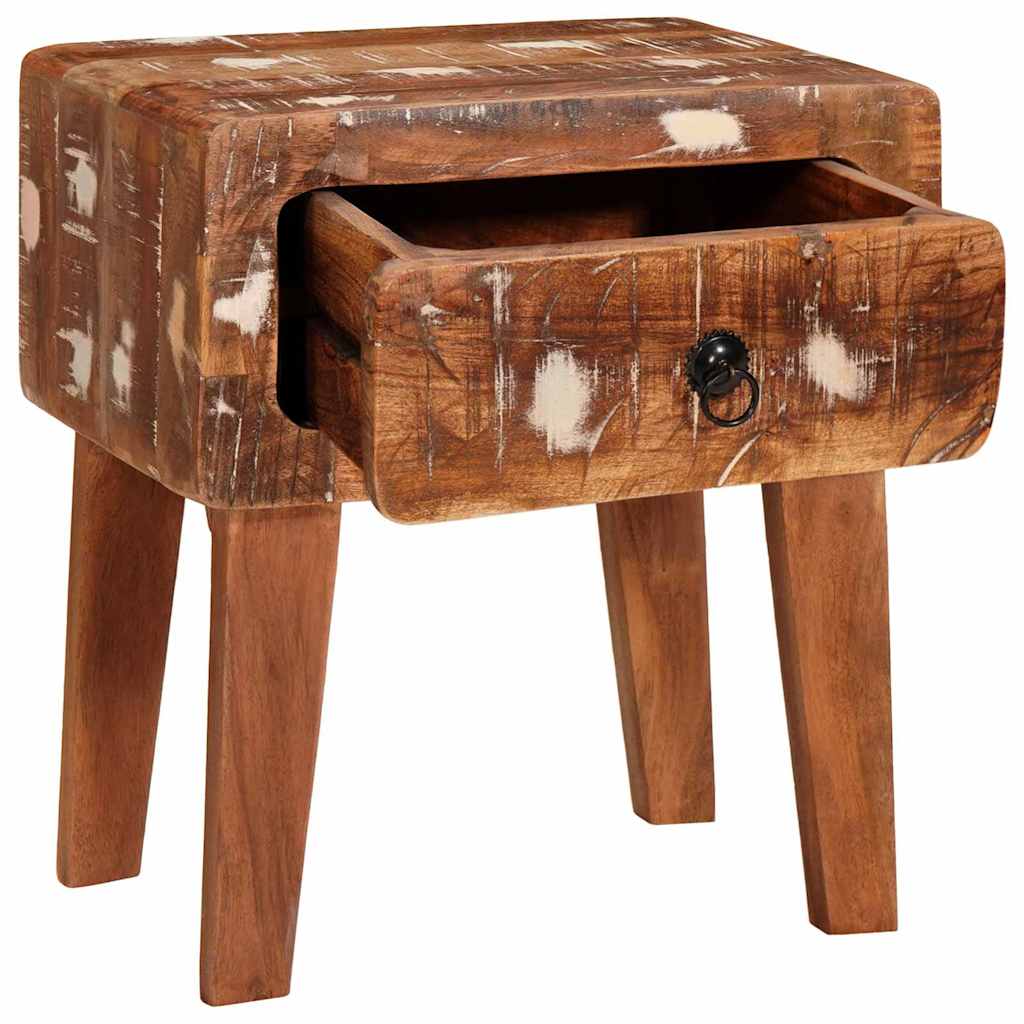 Table d'appoint Marron 40 x 32 x 46 cm Bois Recyclé Solide - XIOS