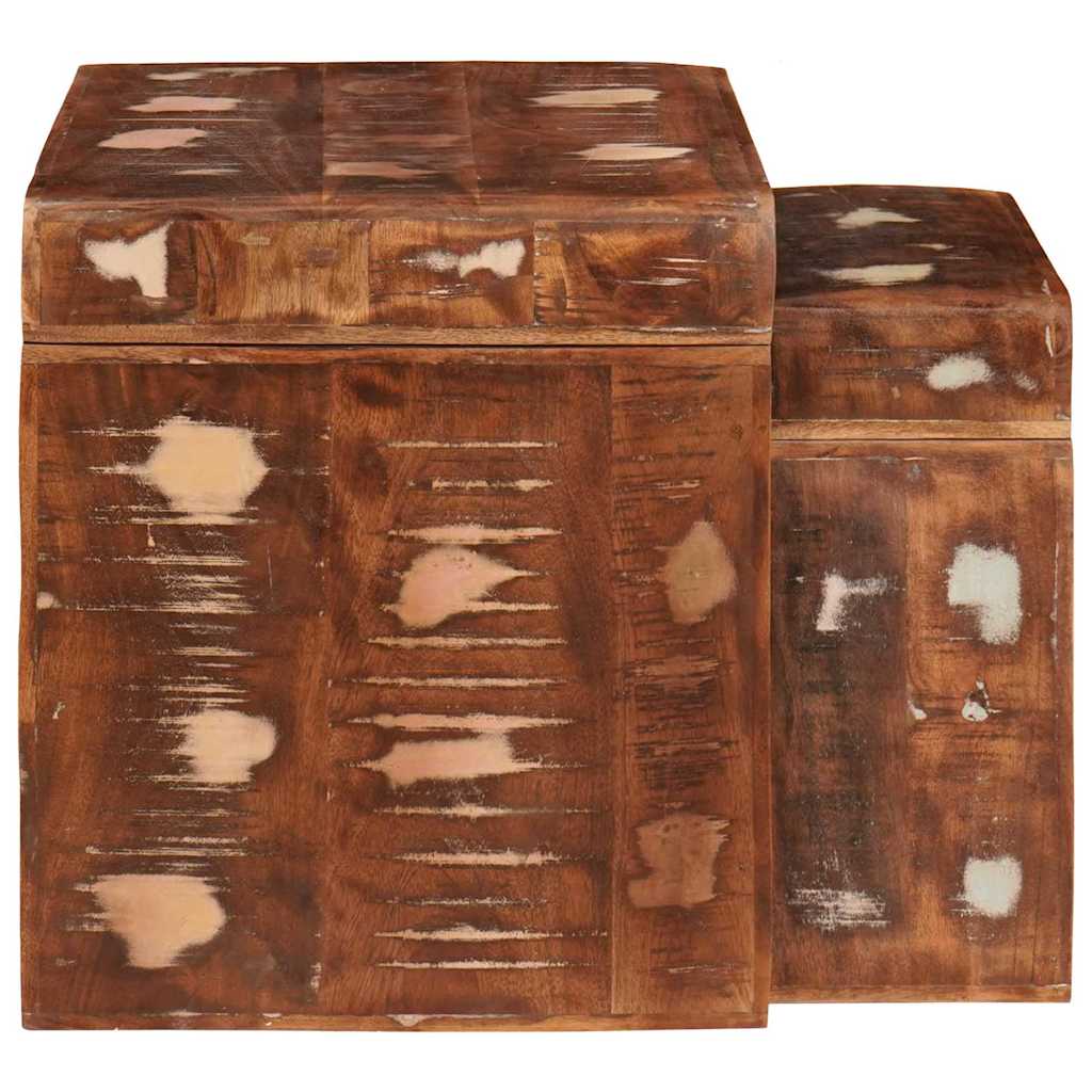 Tables d'appoint Multicolore bois de récupération massif - XIOS