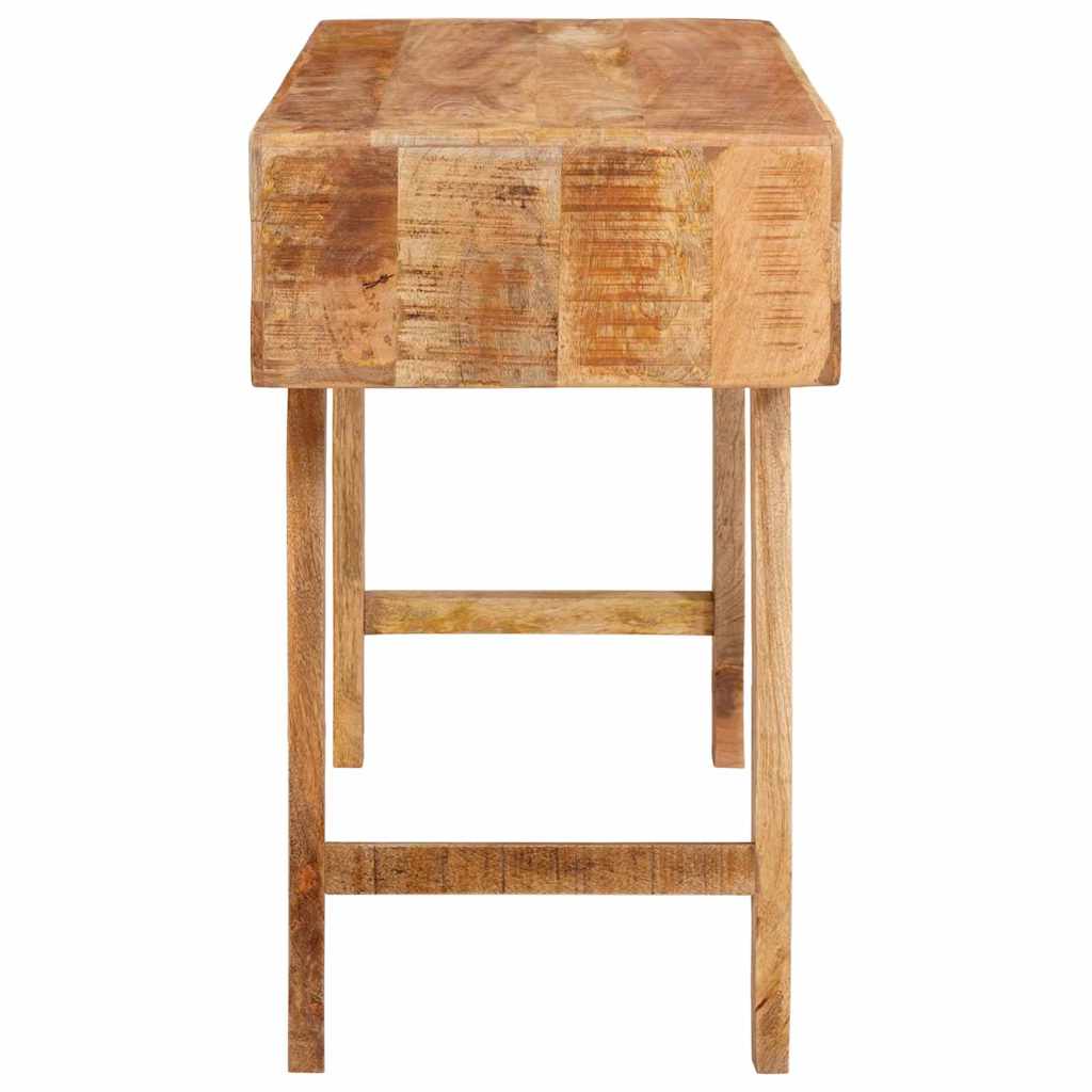 Table de Toilette avec étagère Marron bois de manguier massif - XIOS