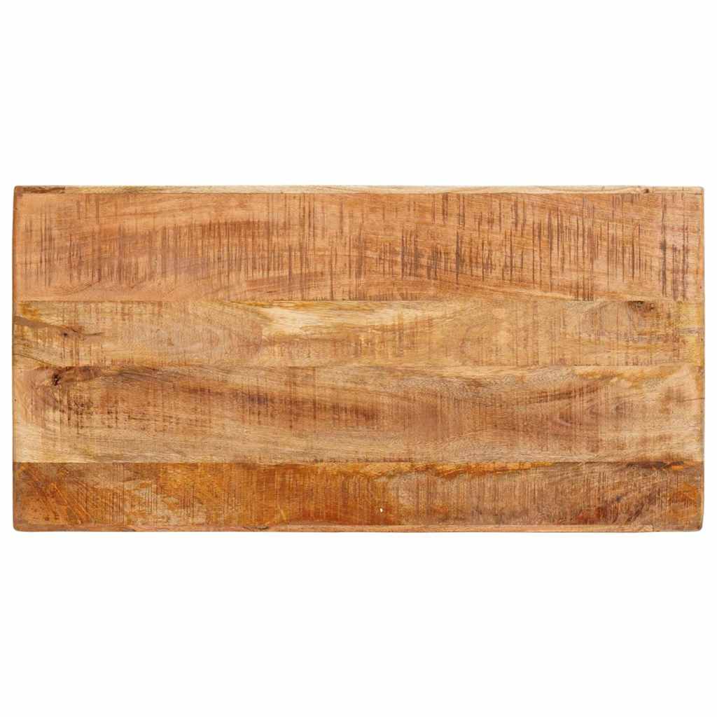 Table de Toilette avec étagère Marron bois de manguier massif - XIOS