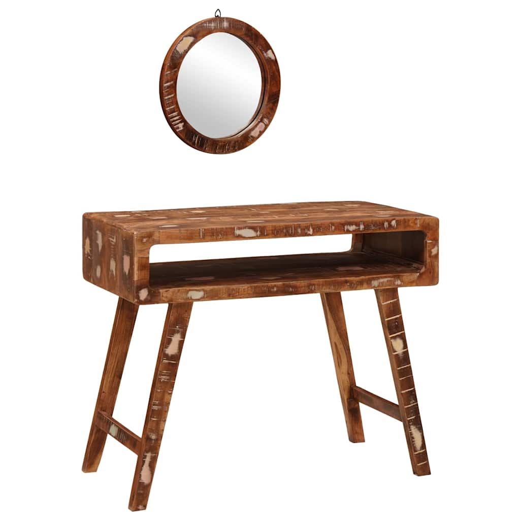 Table de Toilette Marron 90 x 76 x 45 cm Bois récupéré massif - XIOS