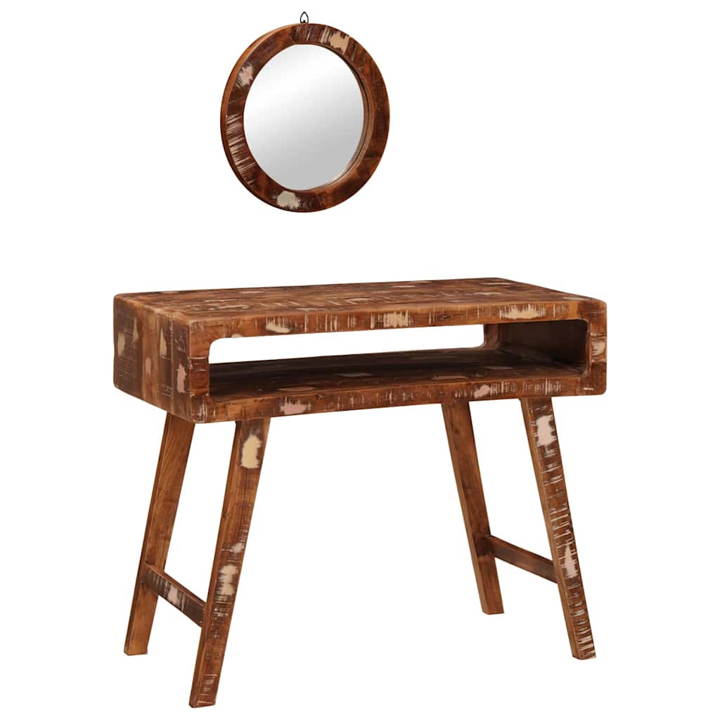 Table de Toilette Marron 90 x 76 x 45 cm Bois récupéré massif - XIOS